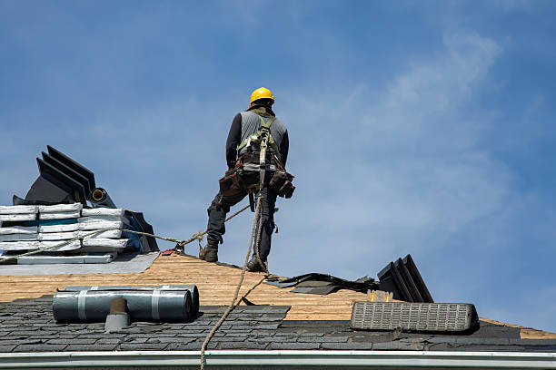 Professional Metal Roofing technician working in Randolph, MA